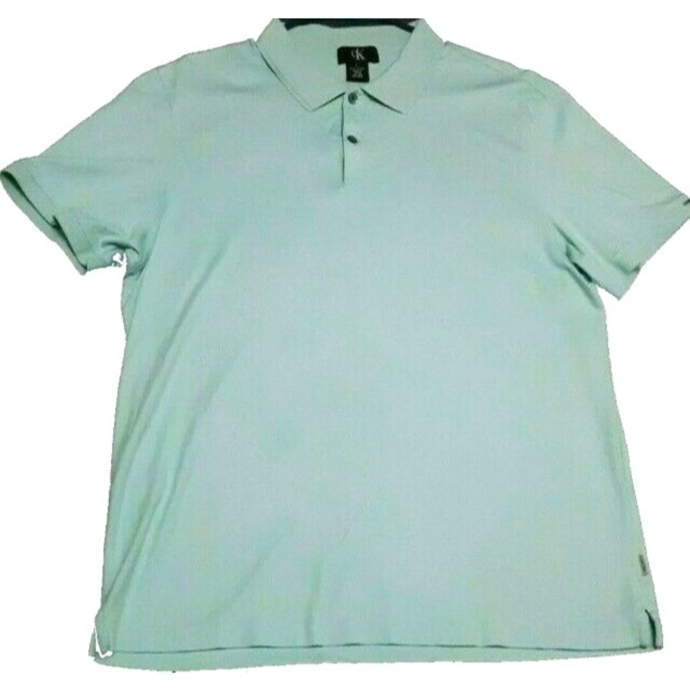 Calvin Klein Mens CK Polo Golf Shirt Size Large